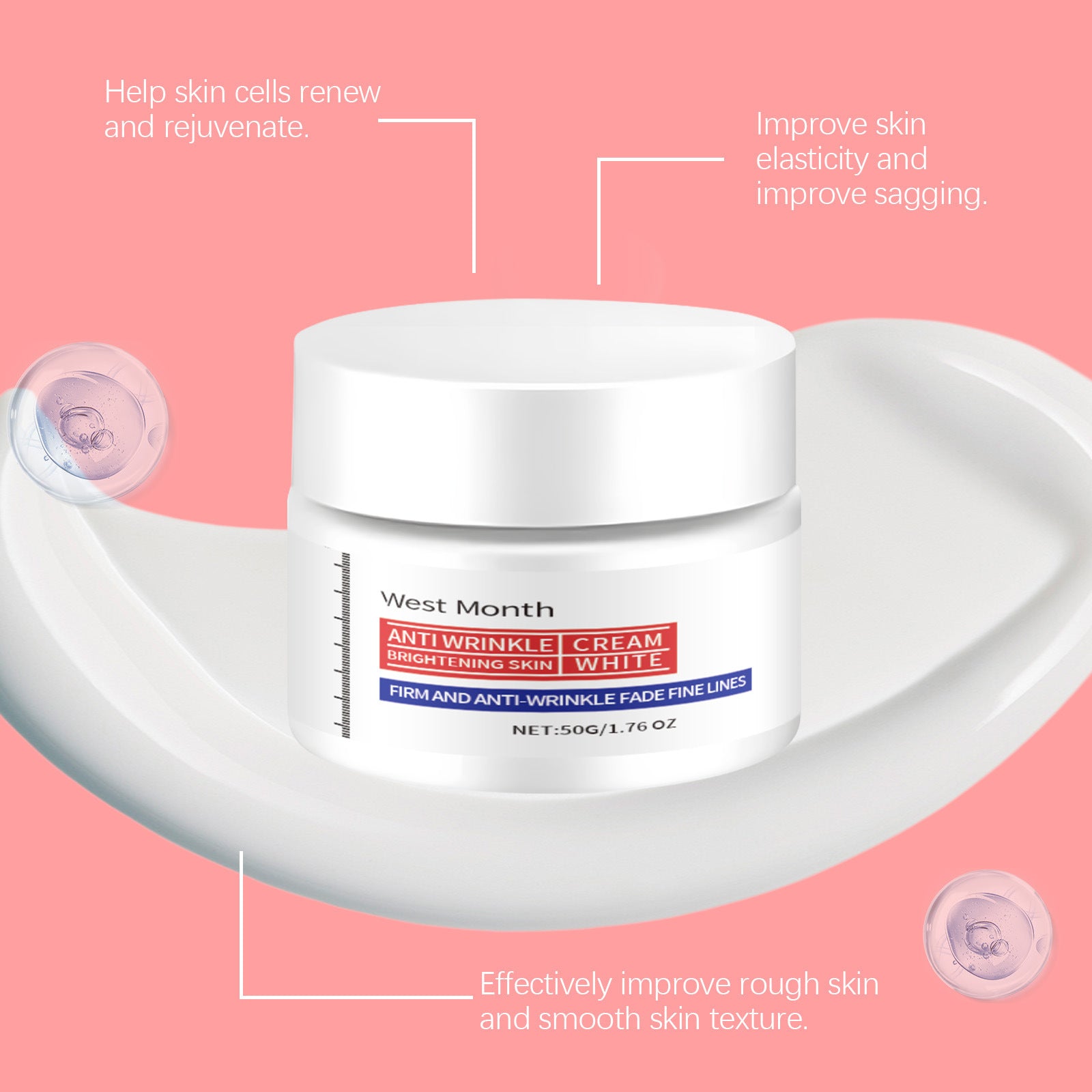 Sheromom's Brightening Face Cream Fade Blemish Glowing Moisturizing Firming Lightening Dark Rejuvenating Hydrating Korean Skin Care Product