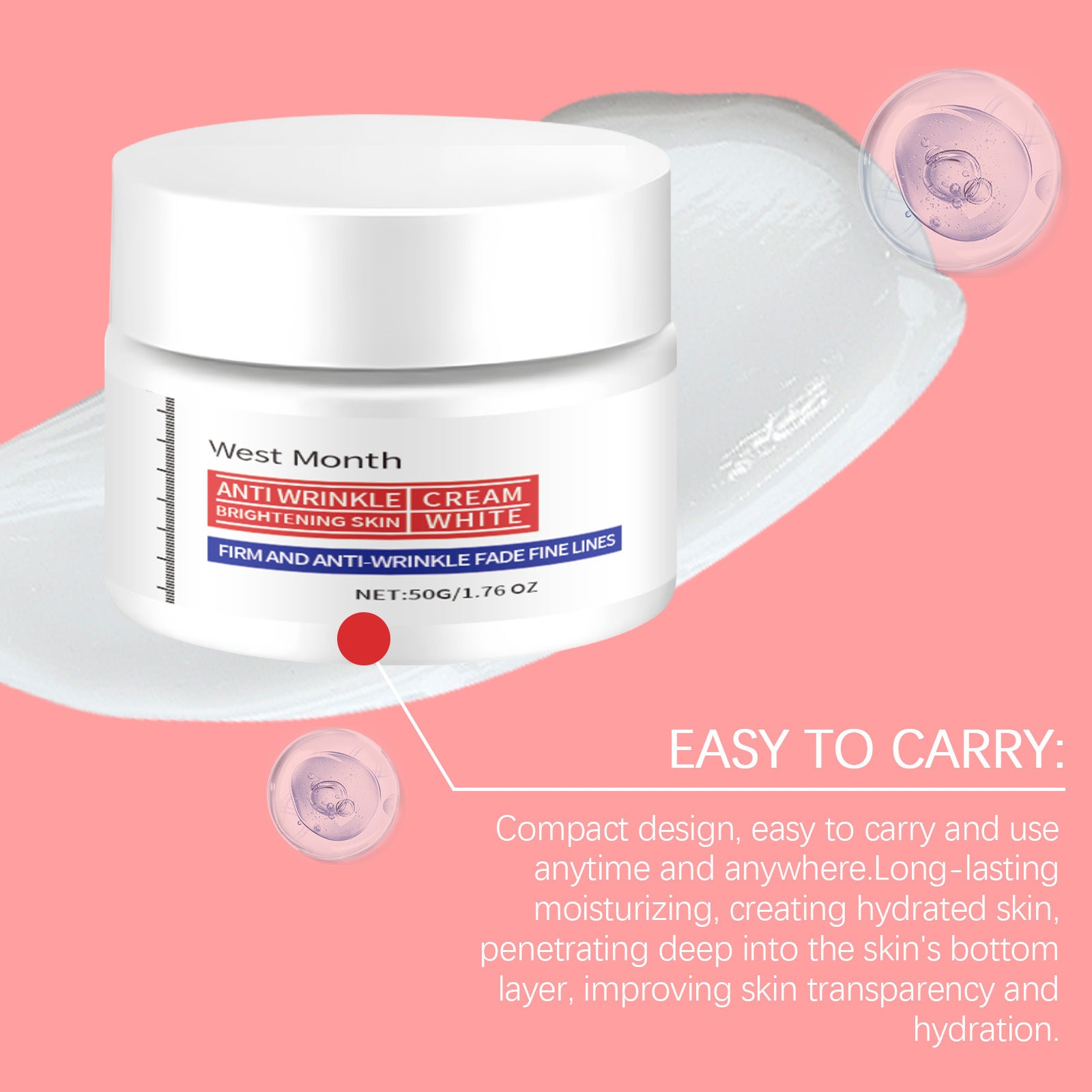 Sheromom's Brightening Face Cream Fade Blemish Glowing Moisturizing Firming Lightening Dark Rejuvenating Hydrating Korean Skin Care Product