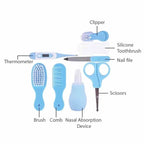 Sheromom's Baby Care Kit (8PCS) - Hospital-Grade Nail Clippers, Soft Brush, Safety Nasal Aspirator, Gentle Comb & | Newborn Essentials