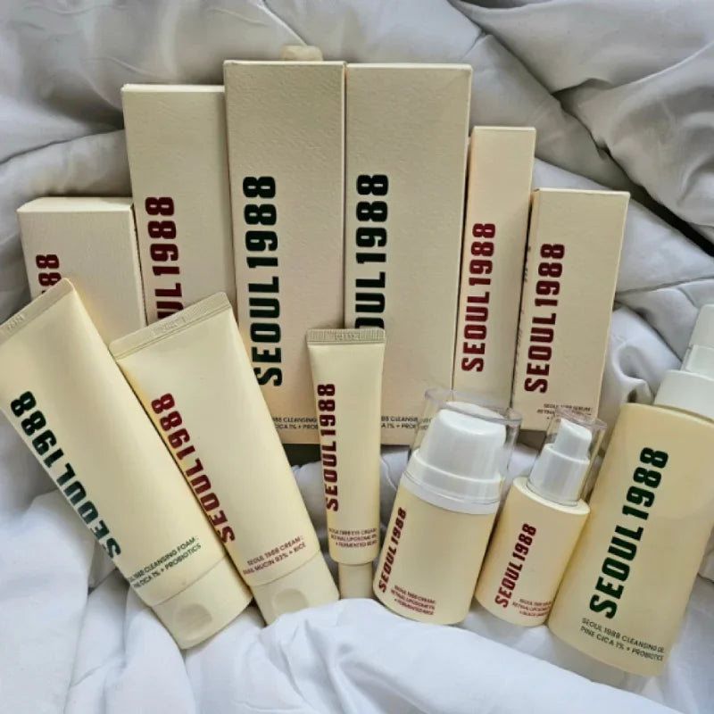Sheromom's Korean Brand Skin Care Set Seoul 1988 Anti-aging Brightening Eye Cream Sunscreen Anti-wrinkle Essence Rice Cream Essence Water