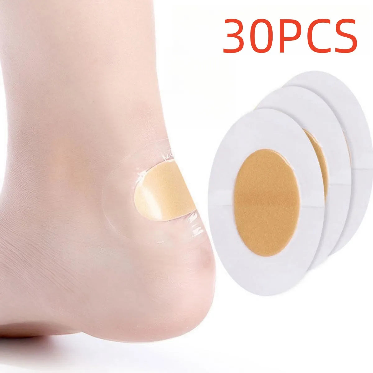 Sheromom's 20/30pcs Gel Grip Heel Protector Adhesive Foot Patches Blister Pads Heel Liner Shoes Stickers Plaster Foot Care Cushion