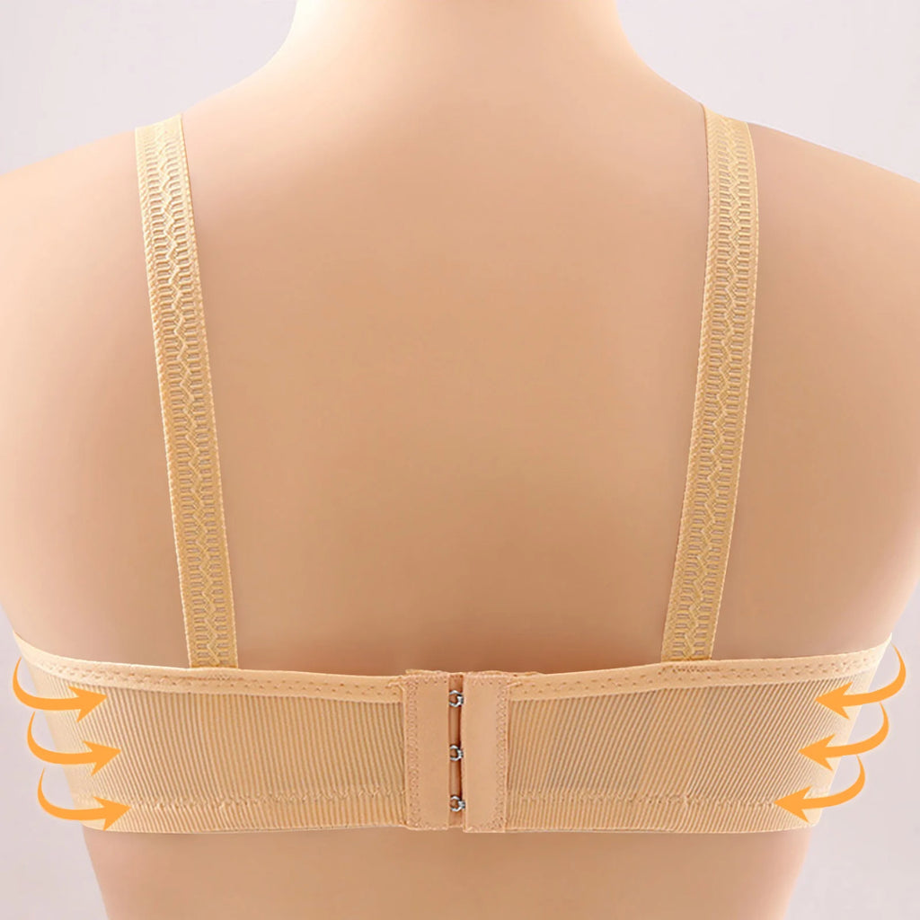 Postpartum Feeding Women Lingerie Practical Dusty Pink Ribbed Bra Maternity Nursing Front Closure Lightweight Push Up Underwear