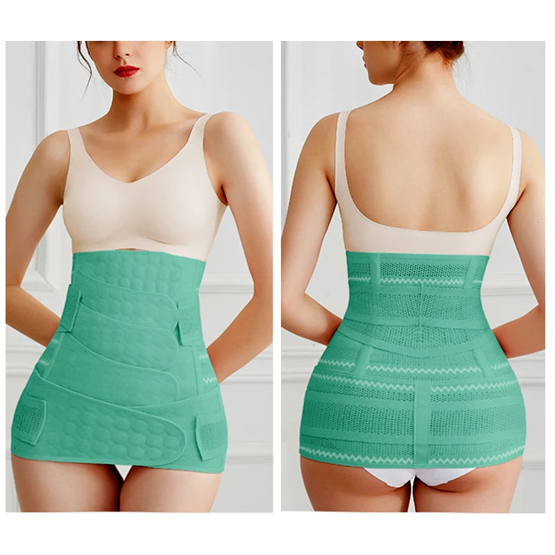 Sheromom's Postpartum Belt Recovery Bandage Pregnancy Belly Band Support Girdles Postnatal Waist Trainer Shapewear After Birth Body Shapers