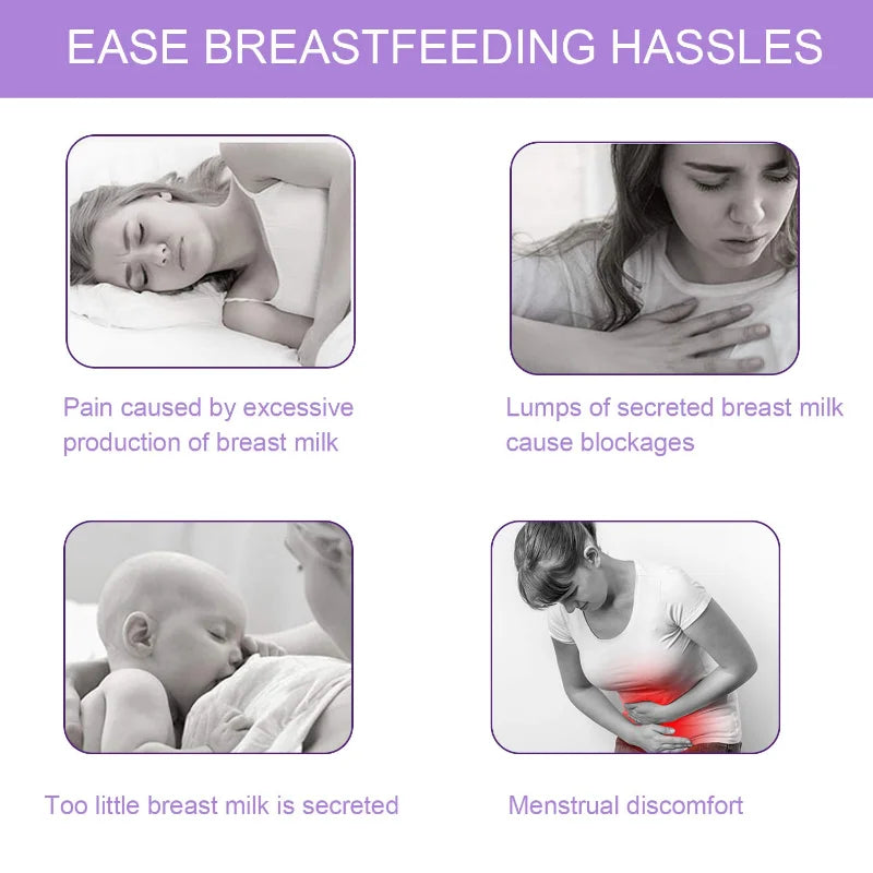Sheromom's Breast Therapy Pads, Hot Cold Breastfeeding Gel Pads, Breastfeeding Essentials and Postpartum Recovery, Nursing Pain Relief