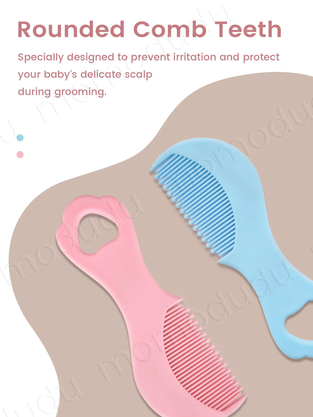 Sheromom's  5PCS/Set Baby Grooming Care Kit, Baby Nail & Hair Care Set with Brush & Clippers for Newborns, Bath & Grooming Essentials