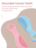Sheromom's  5PCS/Set Baby Grooming Care Kit, Baby Nail & Hair Care Set with Brush & Clippers for Newborns, Bath & Grooming Essentials