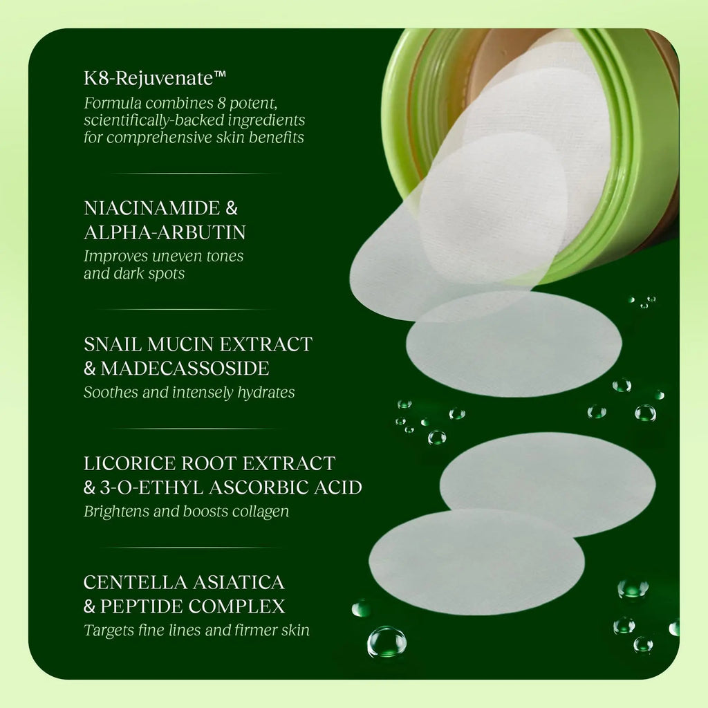 Sheromom's Korean NAD+ Anti-Aging Cream & 100pcs Polishing Cotton Pads Skin Rejuvenation Cell Renewal Enhance Skin Elasticity Daily Care