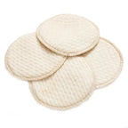 Sheromom's 4pcs Reusable Nursing Breast Pads Washable Soft Absorbent Baby Breastfeeding Breast Cotton Pads for Pregnant Women