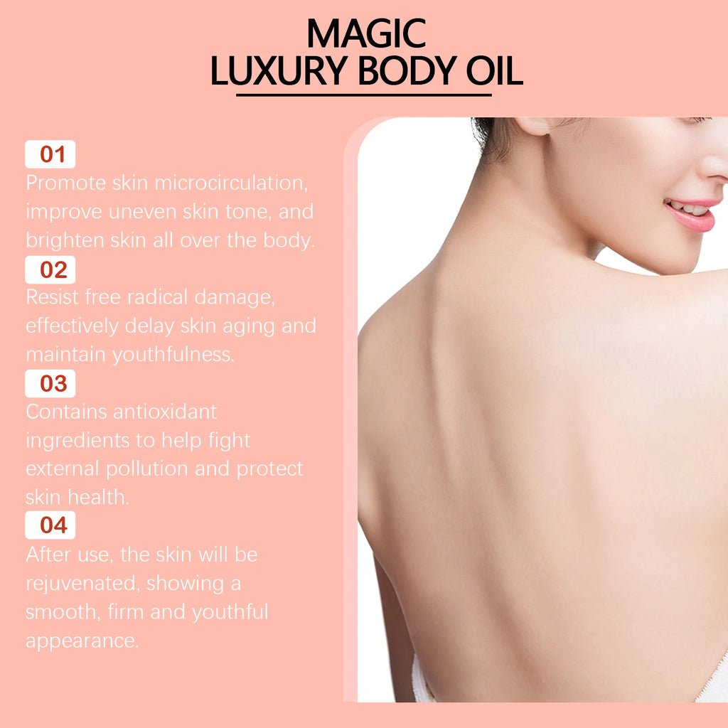 Sheromom's Tightening Body Oil Firming Lifting Reduce Fine Lines Improve Sagging Skin Dullness Brightening Moisturizing Nourish Skin Care