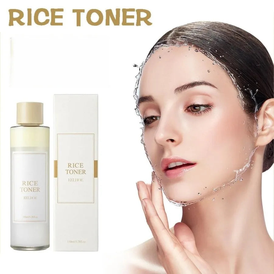 Sheromom,s Rice Face Toner Moisturizing Water Brightening Lifting 150ml Deep Facial Cleanser For Young Glowy Korean Skin Care