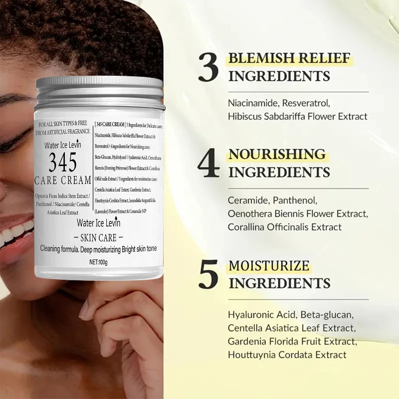 Sheromom's Brand 345 Face Cream Korean Skincare Skin-softening Moisturize FaceCream Gentle Repairing Suitable For Sensitive Skin Face Cream