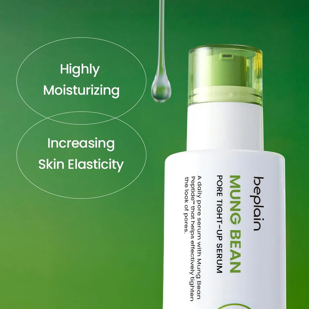 Sheromom's Korean Beplain Mung Bean PH-Balanced Cleansing Foam,Pore Care Serum Gentle Cleansing Oil and Face Clay Mask Facial Skincare Set