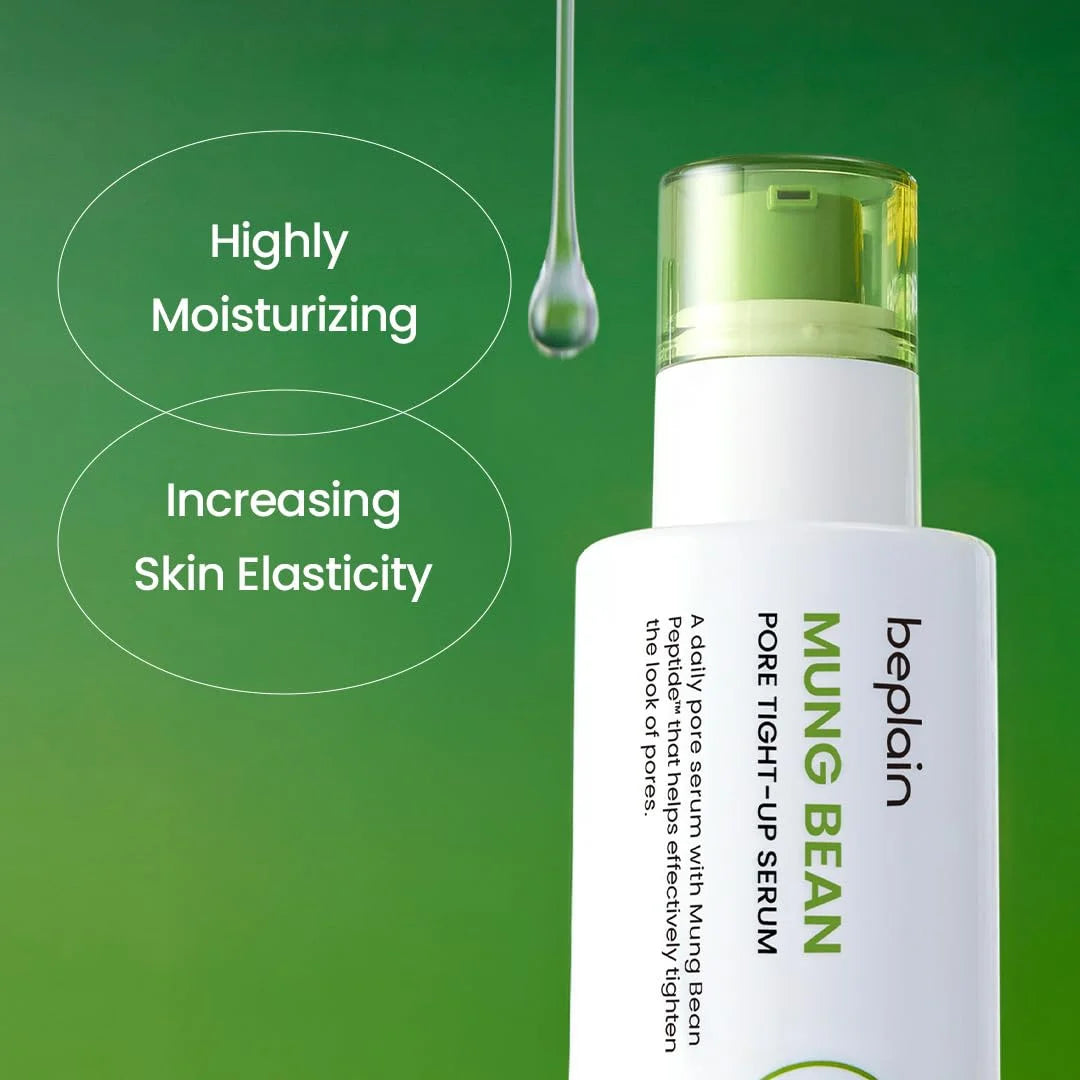 Sheromom's Korean Beplain Mung Bean PH-Balanced Cleansing Foam,Pore Care Serum Gentle Cleansing Oil and Face Clay Mask Facial Skincare Set