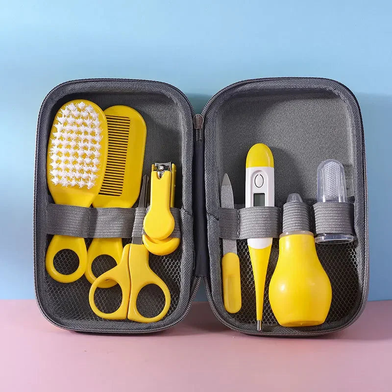 Sheromom's Baby Care Kit (8PCS) - Hospital-Grade Nail Clippers, Soft Brush, Safety Nasal Aspirator, Gentle Comb & | Newborn Essentials