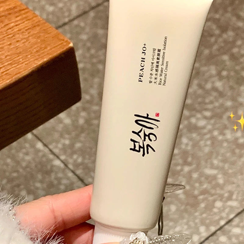 Sheromom's Korean Rice Extract Cream Spf50+ Hydrate Moisturizing Improve Dullness Even Out Brighten Skin Tone Last Light-feeling Concealer