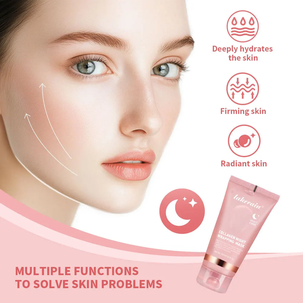Sheromom's Korean Deep Collagen Mask Peel Off Mask Face Anti-Wrinkle Lifting Skin Care Masks Bio Pack Night Wrapping Woman Overnight Skin