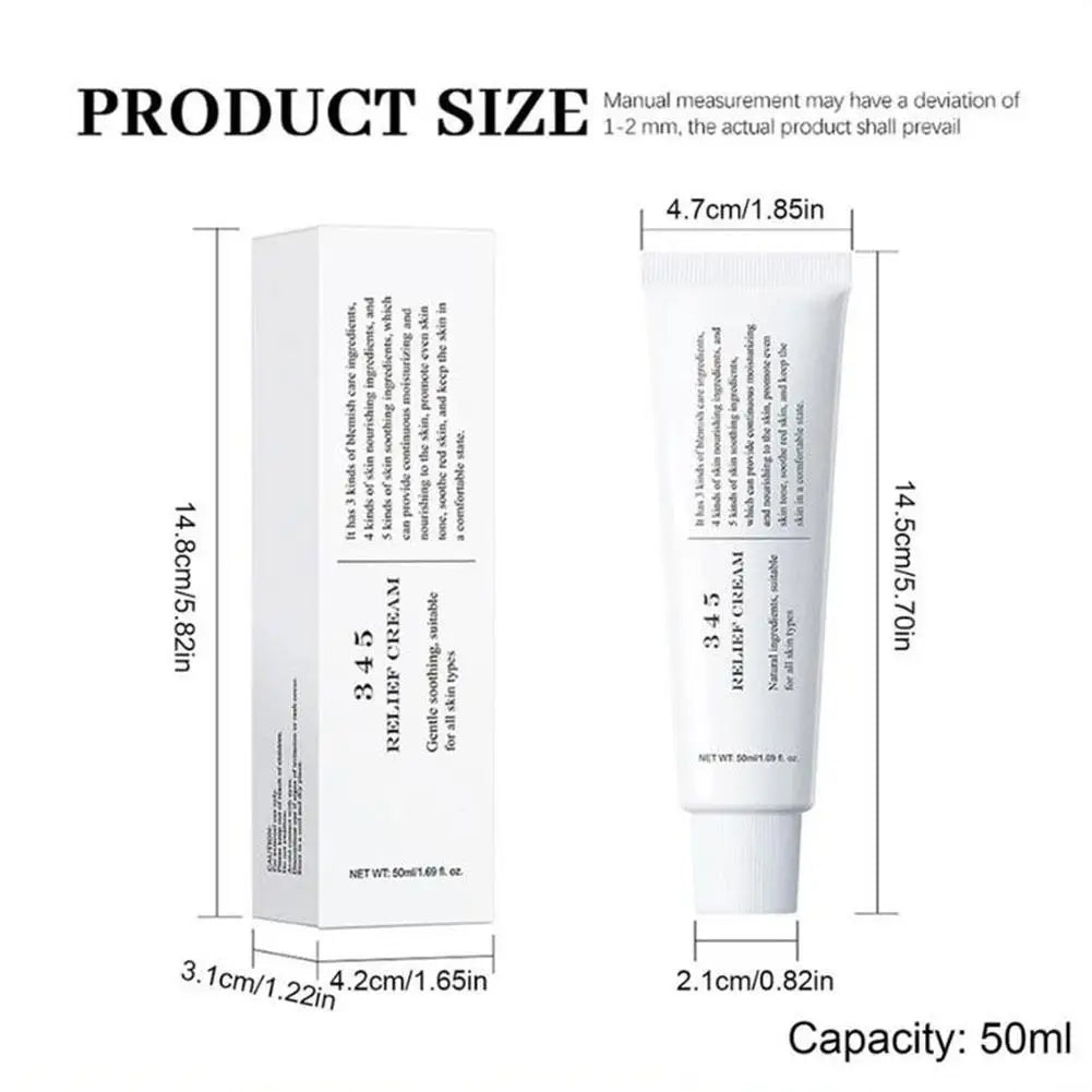 Sheromom's Korean 345 Antioxidant Cream 50ml - Moisturizing Intensive Barrier Repair Oil-control, Soothing for Acne Oily Sensitive Skin