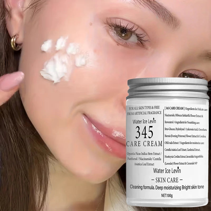 Sheromom's Brand 345 Face Cream Korean Skincare Skin-softening Moisturize FaceCream Gentle Repairing Suitable For Sensitive Skin Face Cream