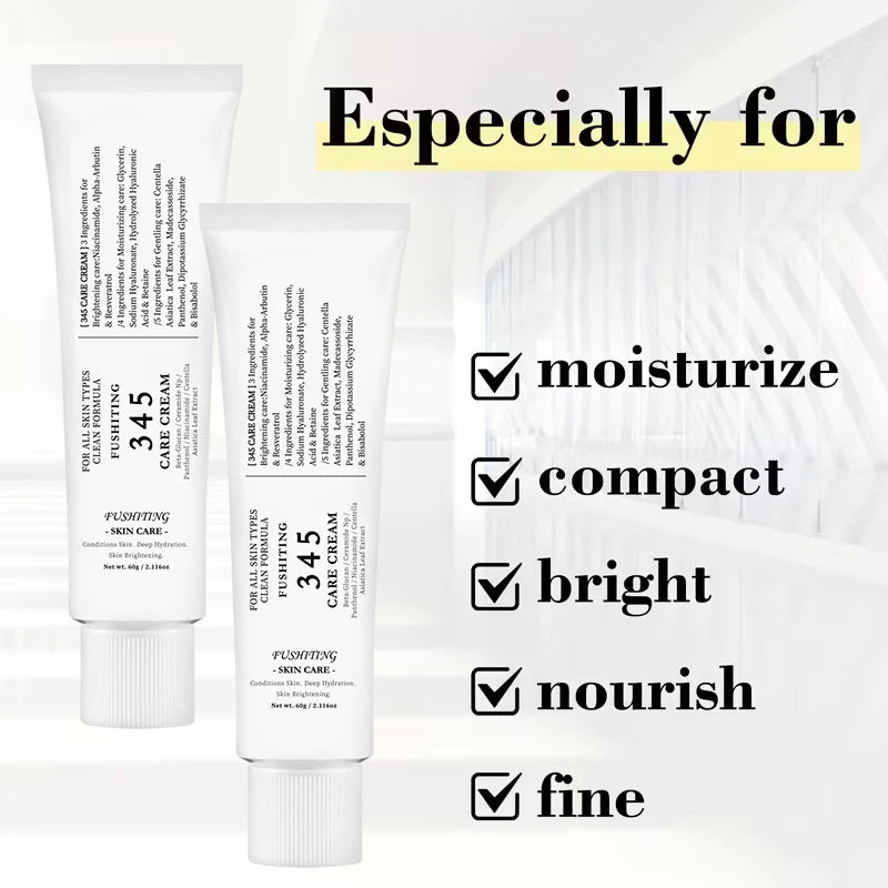 Sheromom's Brand 345 Face Cream Korean Skincare Skin-softening Moisturize FaceCream Gentle Repairing Suitable For Sensitive Skin Face Cream