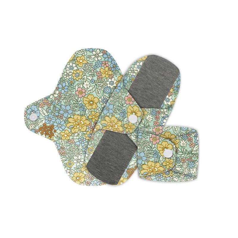 Sheromom's Baby show 3pcs Menstrual Postpartum Reusable Panty Liner Graphene Daily Pads Period Relief Women Care Reusable Sanitary Cloth Pad