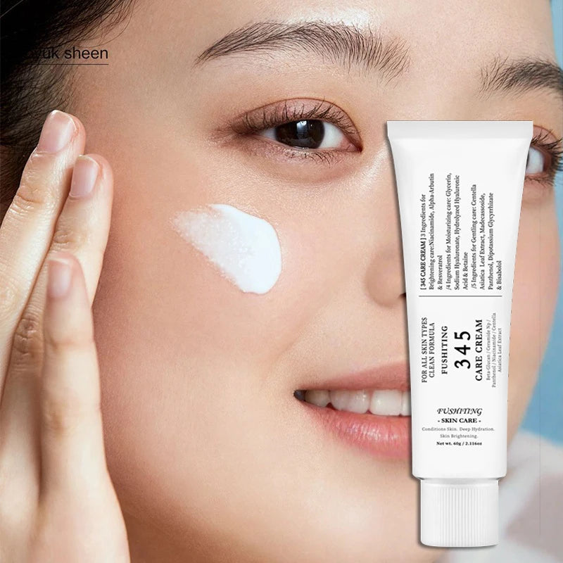 Sheromom's Brand 345 Face Cream Korean Skincare Skin-softening Moisturize FaceCream Gentle Repairing Suitable For Sensitive Skin Face Cream
