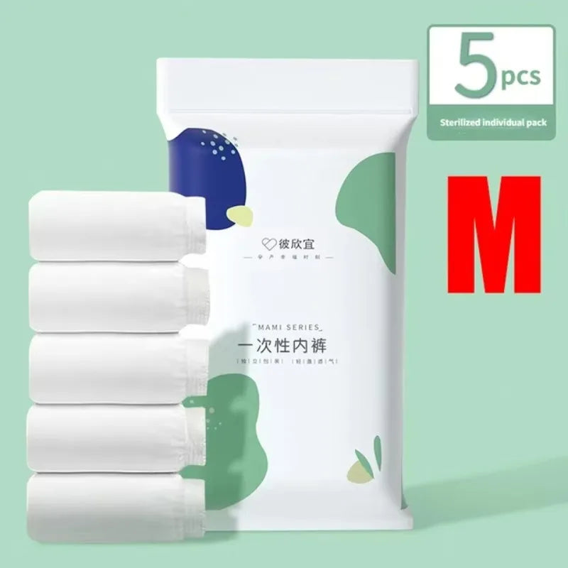 Seromom's comfortable Disposable Panties Ladies Maternity Panties Confinement Postpartum Sterile Shorts Convenient Travel Travel Disposable Panties