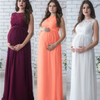 Sheromom's Pregnant Mother Photography Props Pregnancy Dress Maternity es for Photo Shoot Women   Lace Maxi Gown Clothing