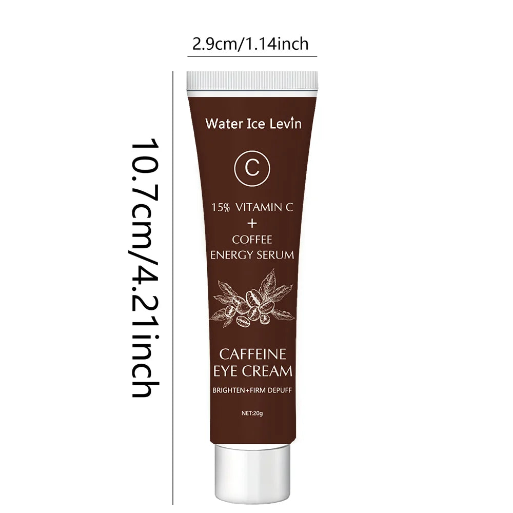 Sheromom's Caffeine Recovery eye Cream with 15% Vitamin C to Lighten dark circles and Tighten Skin Instant Eye Repair Essence Women's Eye Care