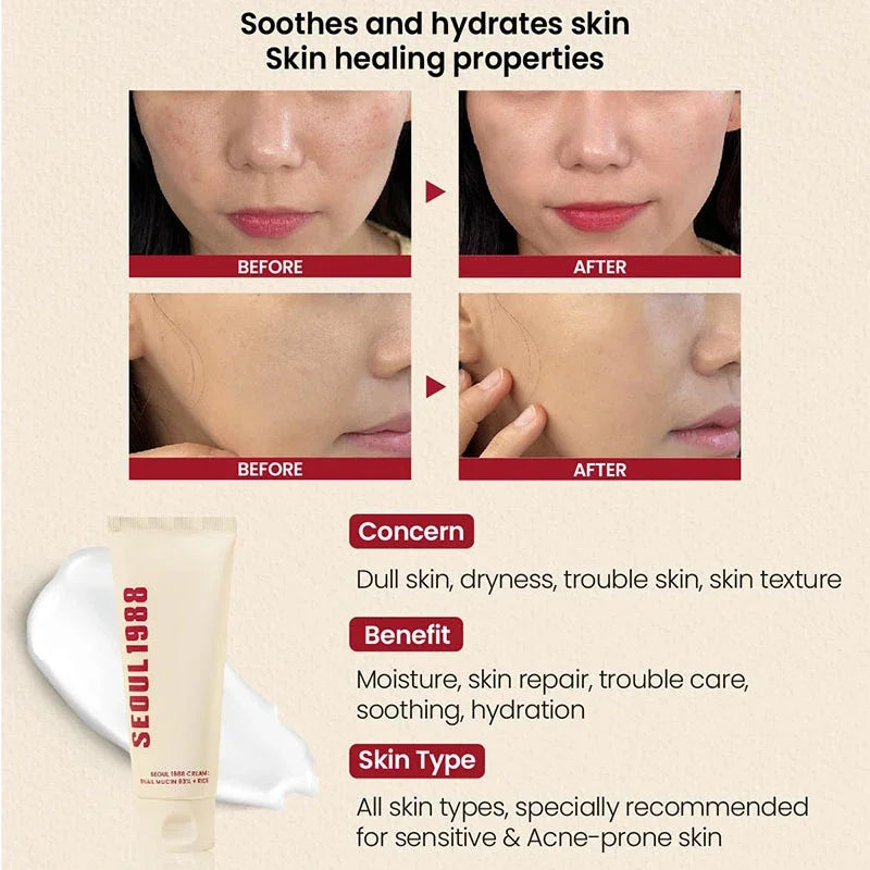 Sheromom's Korean Brand Skin Care Set Seoul 1988 Anti-aging Brightening Eye Cream Sunscreen Anti-wrinkle Essence Rice Cream Essence Water