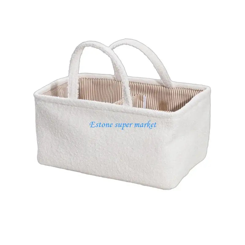 Sheromom's  090B Baby Essential Basket for Diapers and Accessories