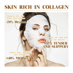 Sheromom's 10PCS Collagen Anti-Wrinkle Facial Mask Anti-Aging Fade Fine Lines Firm Skin Moisturizing Brightening Skincare Korean Cosmetics