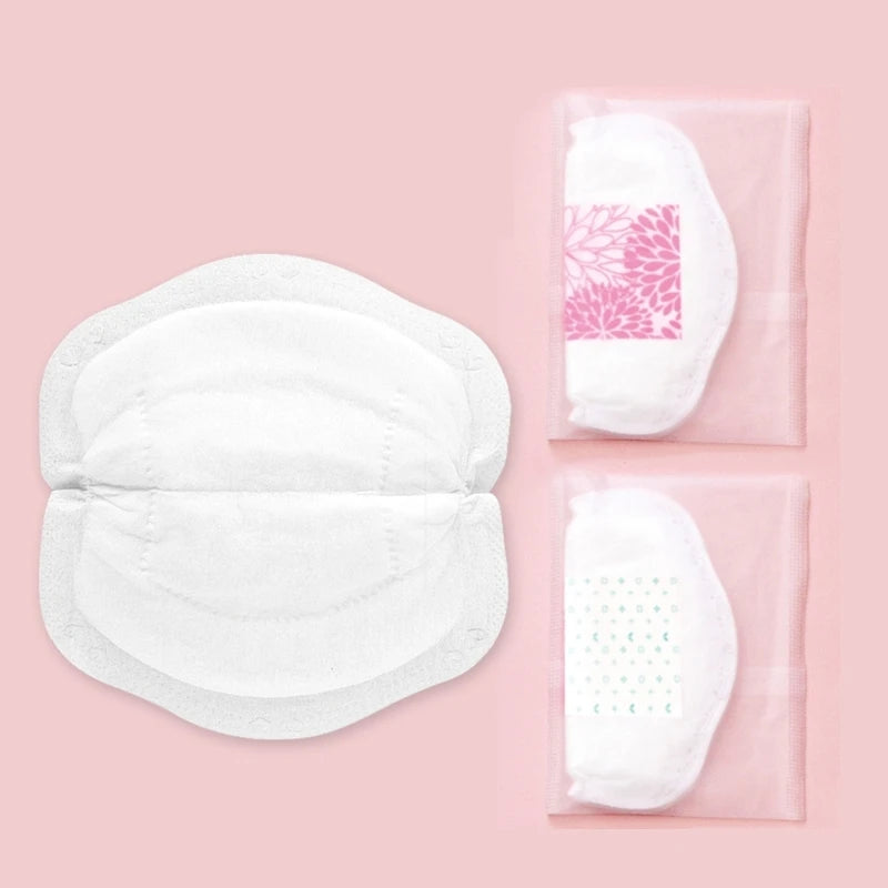 Sheromom's 100Pcs Disposable Nursing Breast Pads Soft Absorbent Leak Proof Comfortable Pads