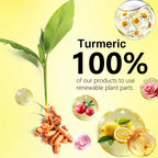 Sheromom's  AILKE Organic Turmeric Whitening Skin Care Set, with Vitamin C, Clean Skin, Reduce Acne, Hydrating and Firming for Women