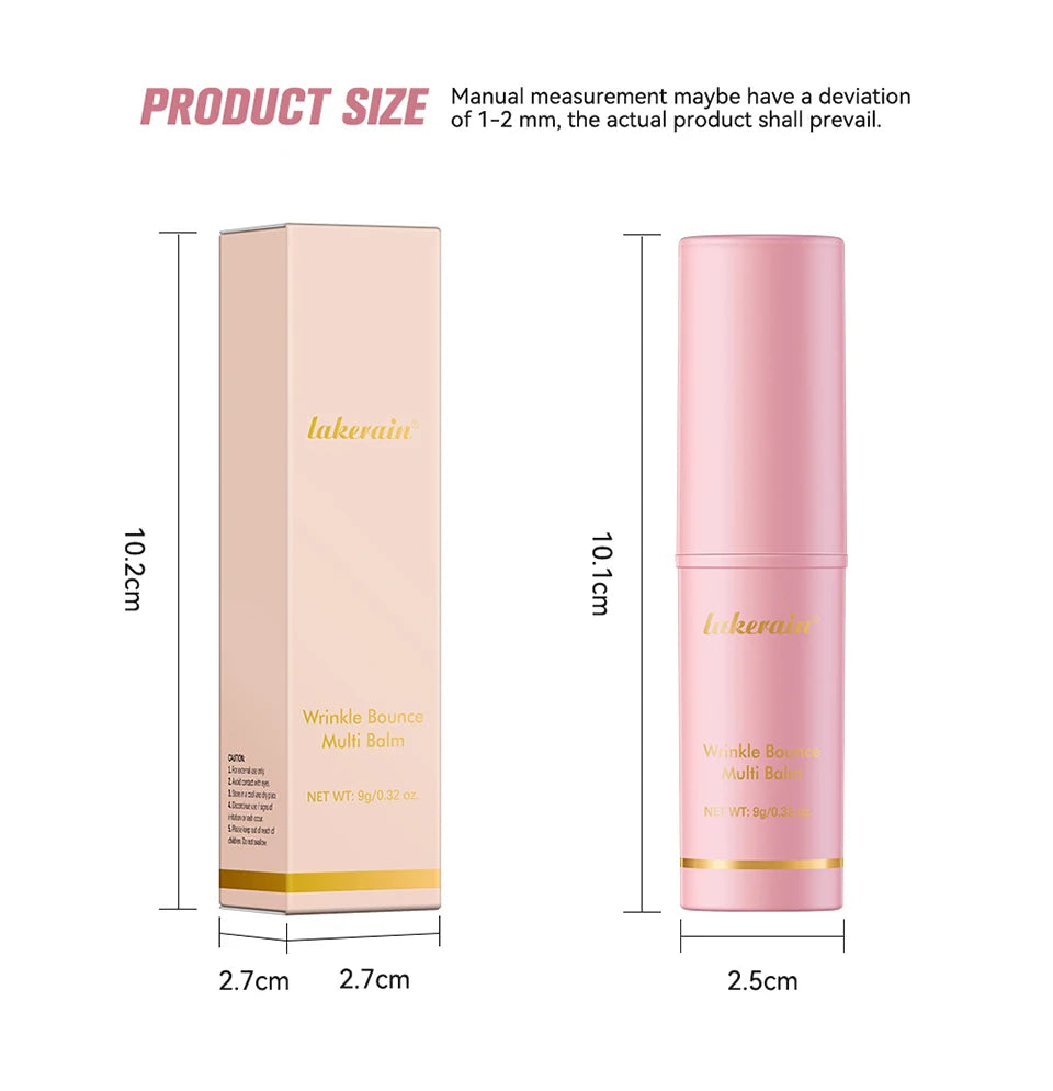 Sheromom's Korean Pink Hydrating Stick Extract Deep Hydrating Facial Skin Multi-functional Pink Balm Stick Skin Care Makeup Base Products