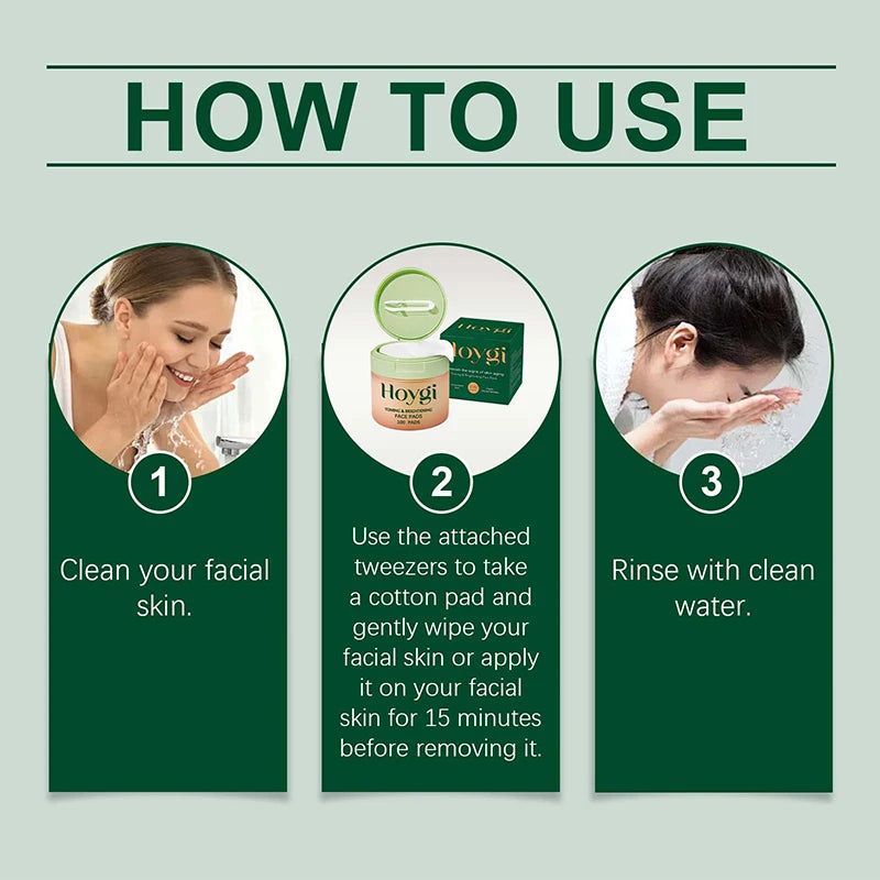 Sheromom's Korean Skin Care Cleansing Cotton Pads Centella Asiatica Niacinamide Peptide Daily Deep Hydrating Moisturizing Toner Cotton Pads