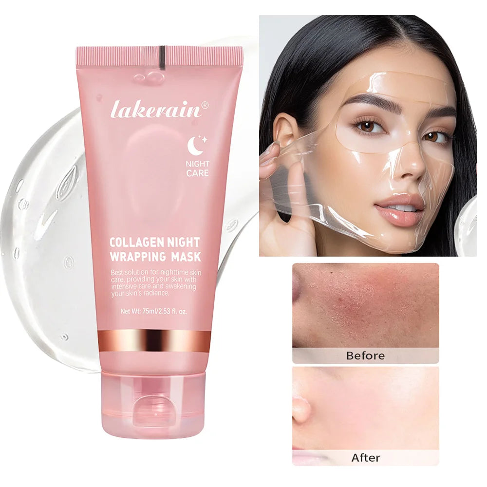 Sheromom's Korean Deep Collagen Mask Peel Off Mask Face Anti-Wrinkle Lifting Skin Care Masks Bio Pack Night Wrapping Woman Overnight Skin