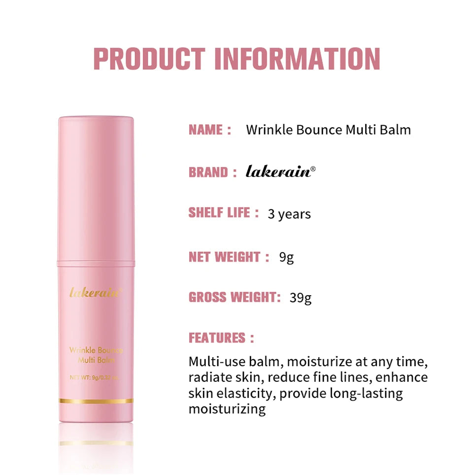 Sheromom's Korean Pink Hydrating Stick Extract Deep Hydrating Facial Skin Multi-functional Pink Balm Stick Skin Care Makeup Base Products