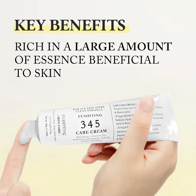 Sheromom's Brand 345 Face Cream Korean Skincare Skin-softening Moisturize FaceCream Gentle Repairing Suitable For Sensitive Skin Face Cream