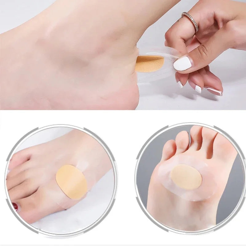 Sheromom's 20/30pcs Gel Grip Heel Protector Adhesive Foot Patches Blister Pads Heel Liner Shoes Stickers Plaster Foot Care Cushion