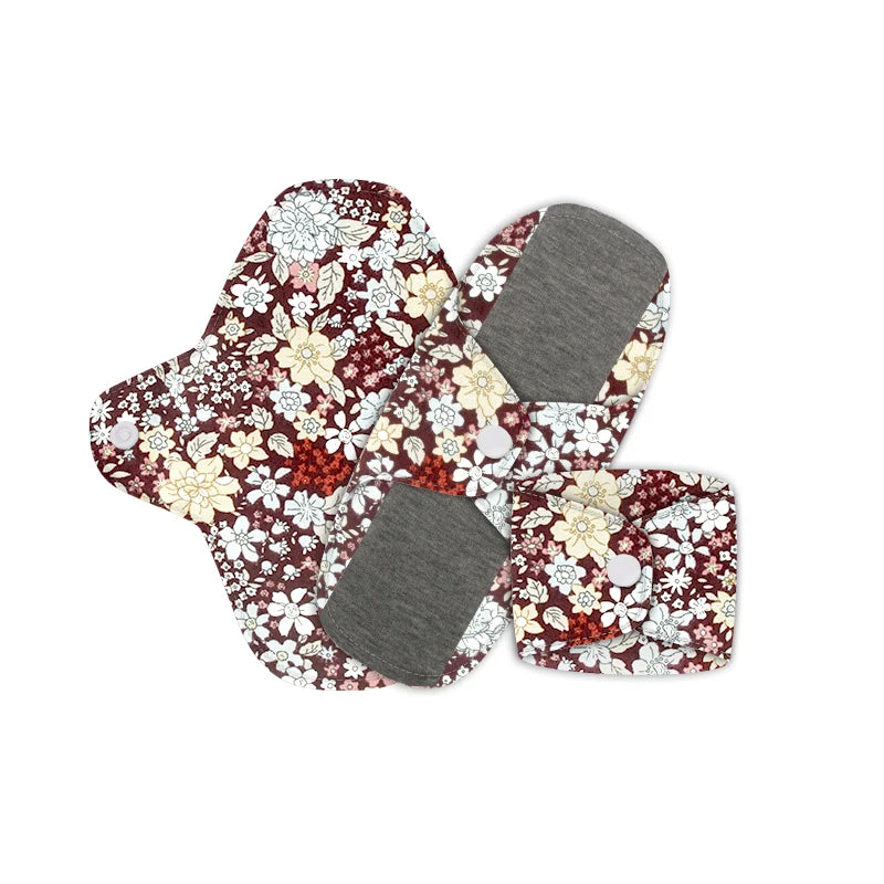 Sheromom's Baby show 3pcs Menstrual Postpartum Reusable Panty Liner Graphene Daily Pads Period Relief Women Care Reusable Sanitary Cloth Pad