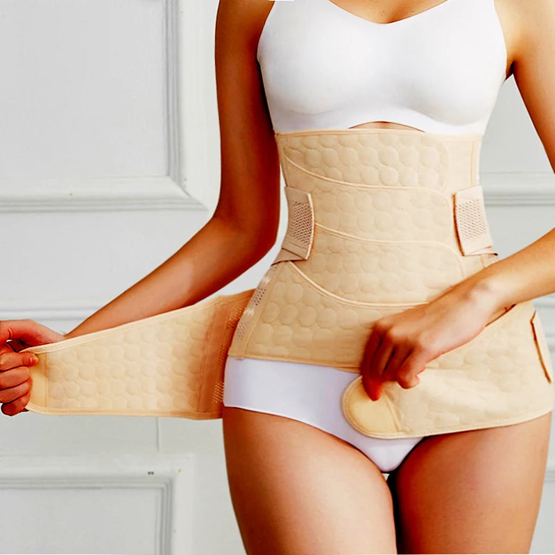 Sheromom's Postpartum Belt Recovery Bandage Pregnancy Belly Band Support Girdles Postnatal Waist Trainer Shapewear After Birth Body Shapers