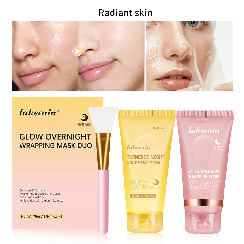 Sheromom's Korean Deep Collagen Mask Peel Off Mask Face Anti-Wrinkle Lifting Skin Care Masks Bio Pack Night Wrapping Woman Overnight Skin
