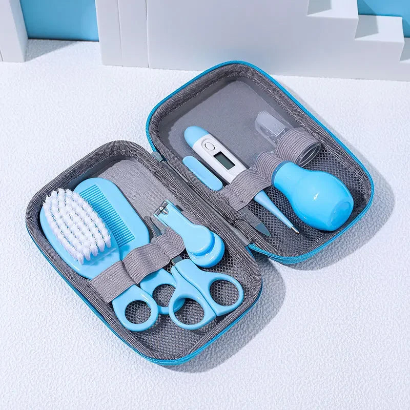 Sheromom's Baby Care Kit (8PCS) - Hospital-Grade Nail Clippers, Soft Brush, Safety Nasal Aspirator, Gentle Comb & | Newborn Essentials