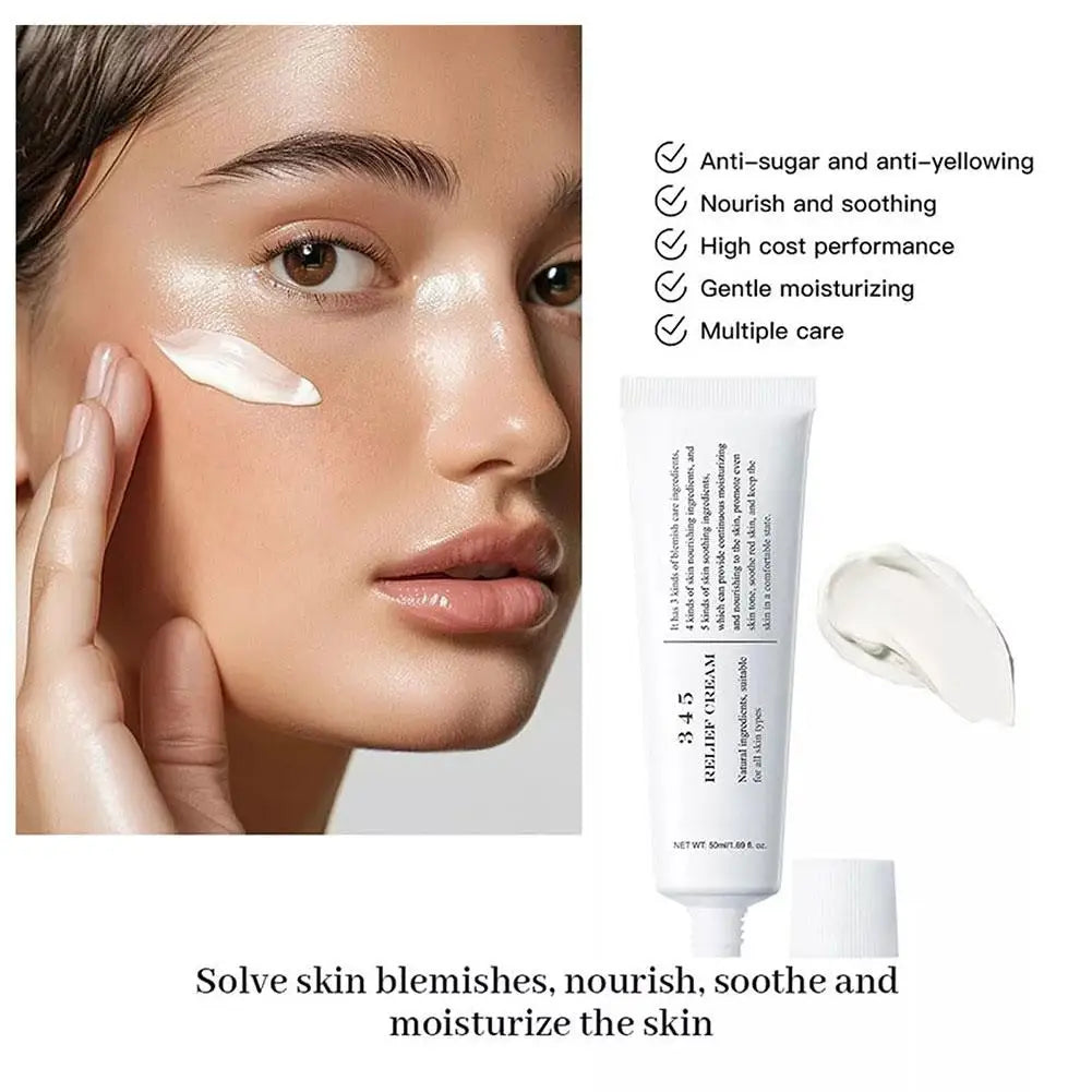 Sheromom's Korean 345 Antioxidant Cream 50ml - Moisturizing Intensive Barrier Repair Oil-control, Soothing for Acne Oily Sensitive Skin