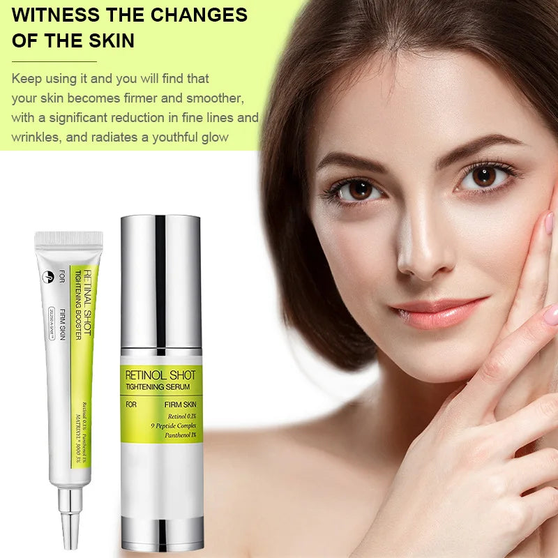 Sheromom's Korean Retinol Tightening Face Serum Firming Wrinkles Eye Cream Hydrating Remove Dark Circles Moisturizer Beauty Skin Care