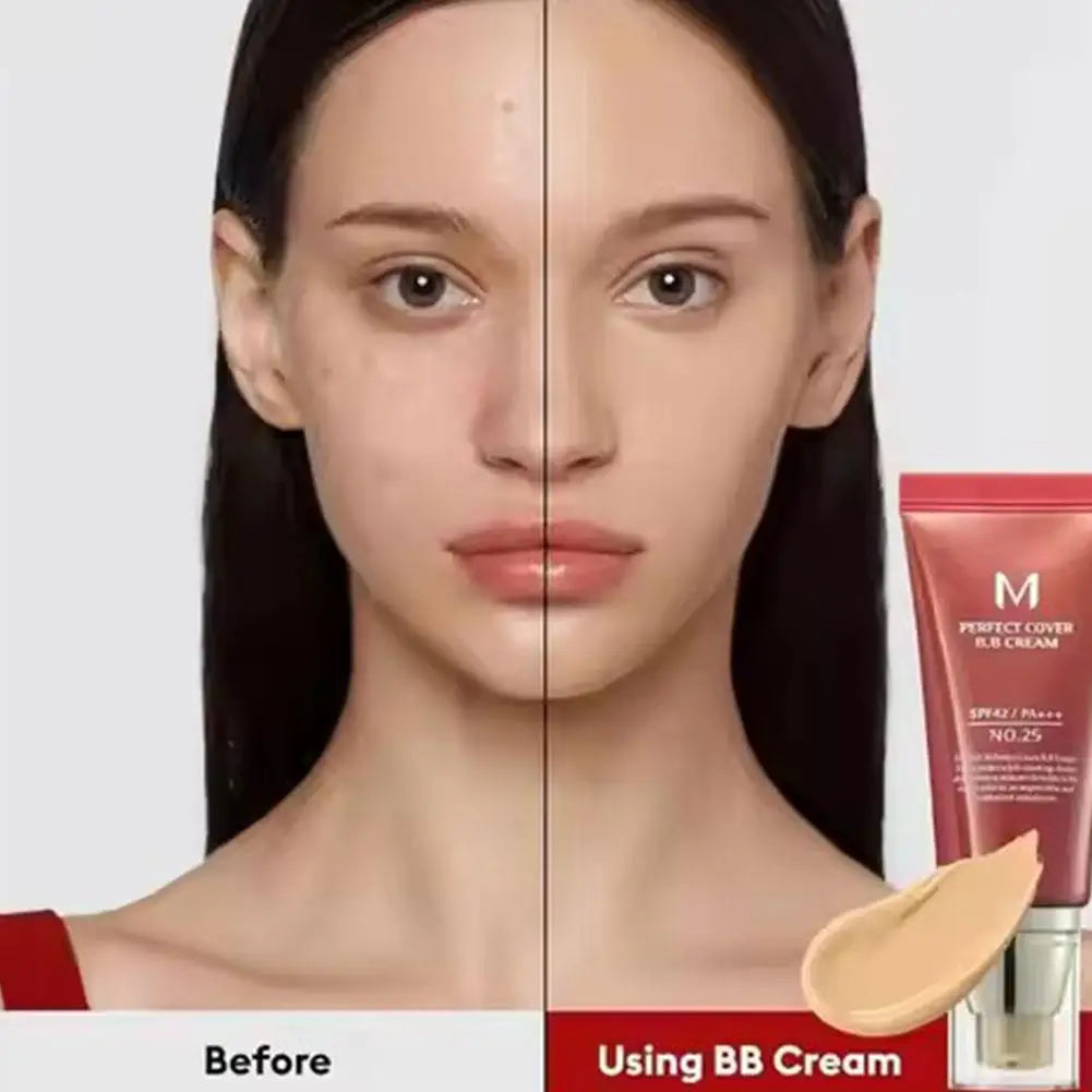 Sheromom's Original Korean Cosmetic BB Liquid Foundation Concealer Cream Facial Makeup Skin-Nourishing Waterproof Oil Control Long-lasting