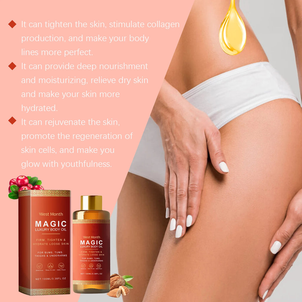 Sheromom's Tightening Body Oil Firming Lifting Reduce Fine Lines Improve Sagging Skin Dullness Brightening Moisturizing Nourish Skin Care