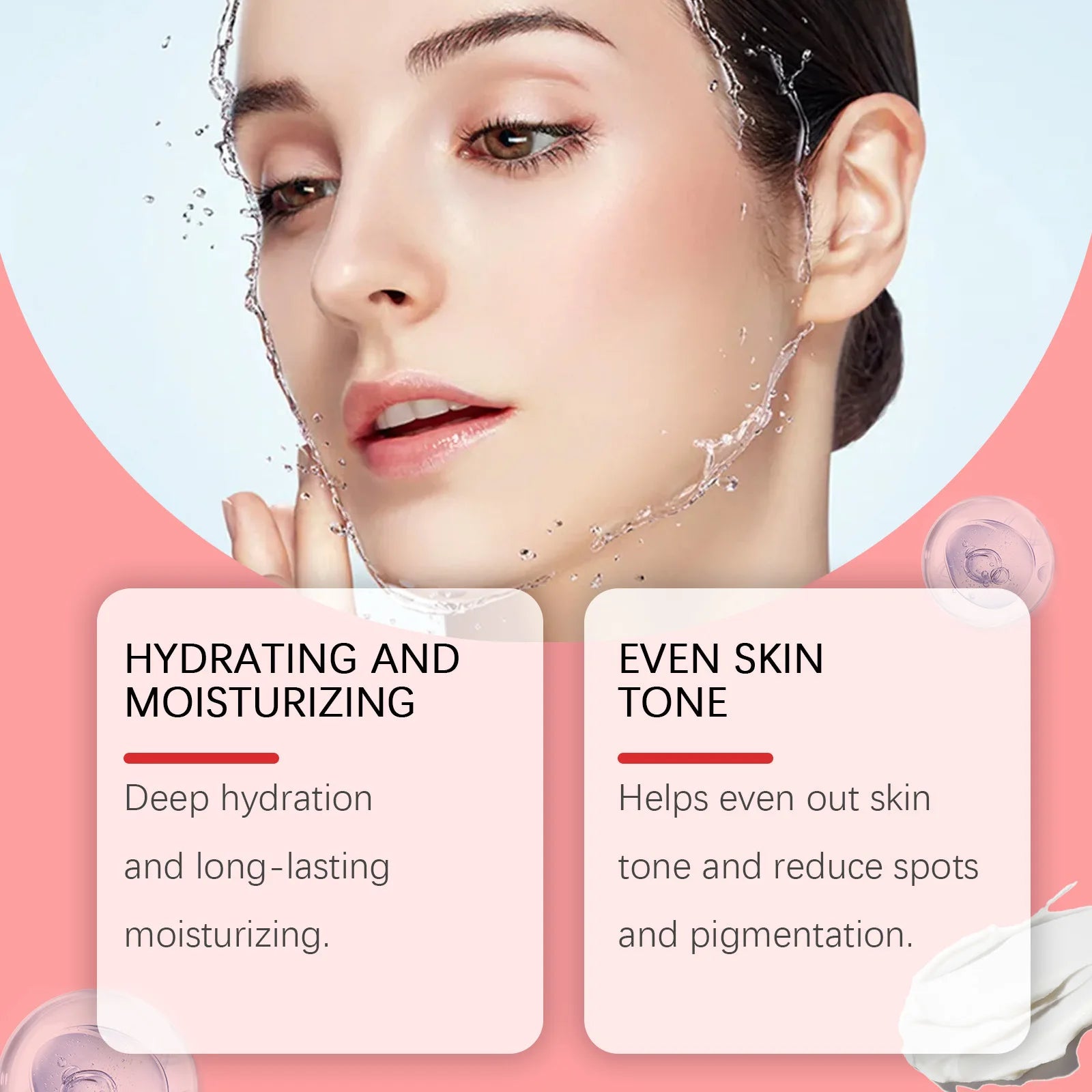 Sheromom's Brightening Face Cream Fade Blemish Glowing Moisturizing Firming Lightening Dark Rejuvenating Hydrating Korean Skin Care Product