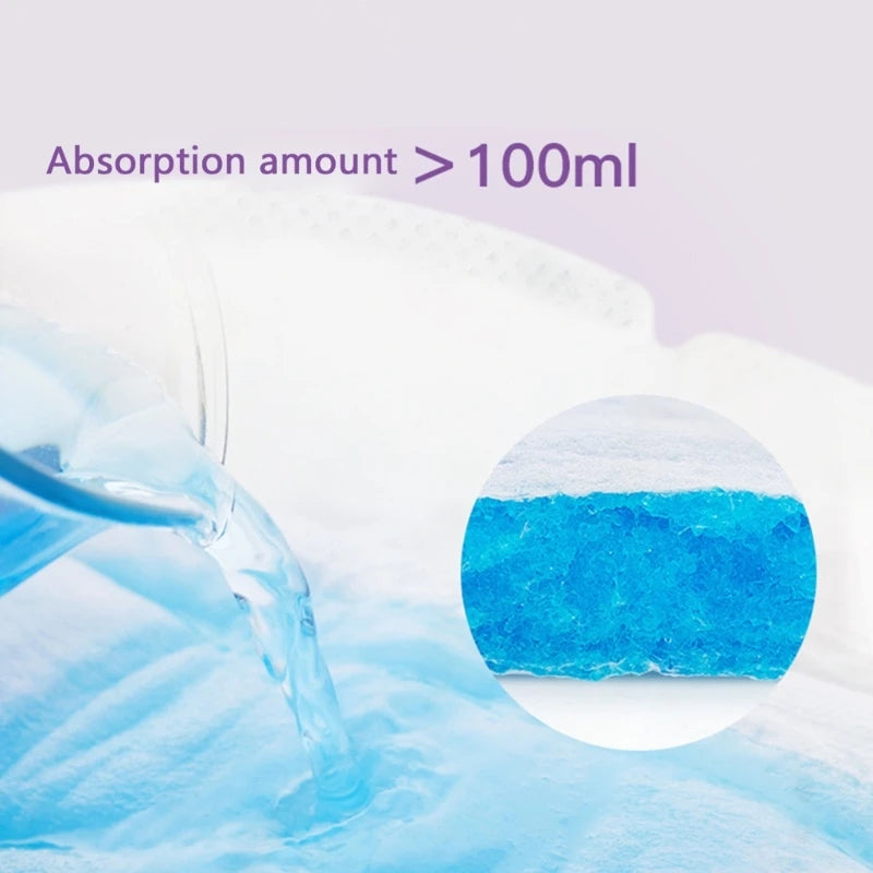 Sheromom's 100Pcs Disposable Nursing Breast Pads Soft Absorbent Leak Proof Comfortable Pads