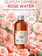 Sheromom's Face Care Rose Water Nourishing Skin Improve Dullness Anti Aging Facial Toner Damask Korean Skincare Products 100ml